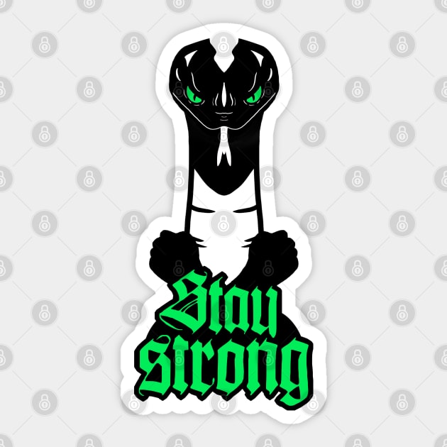 Be Strong Stay Strong Sticker by Brains